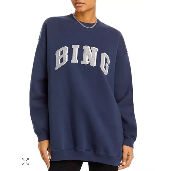 Anine Bing Tops - Anine Bing Tyler Logo Sweatshirt
